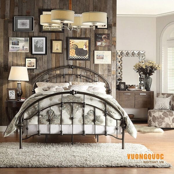 3.7. Giường ngủ vintage cổ điển sang trọng