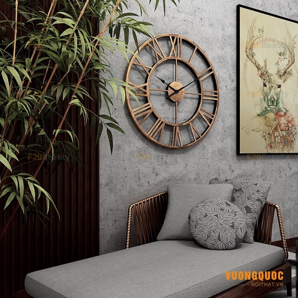 3.12. Làm đẹp không gian phòng ngủ với đồng hồ Vintage