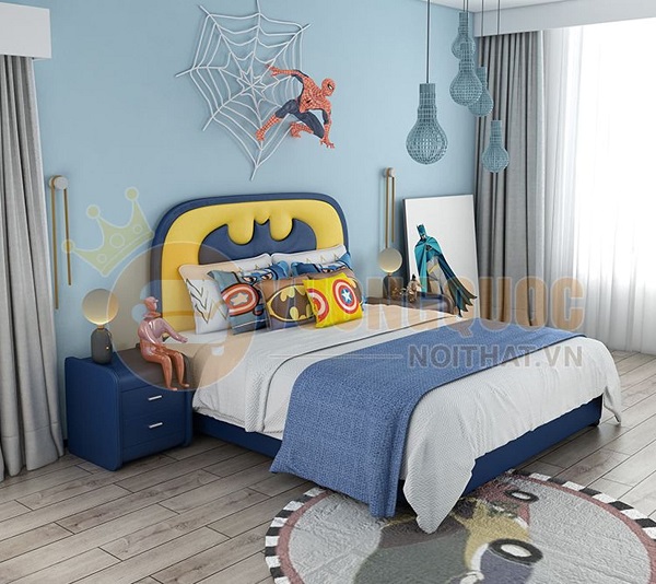 2.6. Giường ngủ cho bé trai 10 tuổi lấy ý tưởng từ phim hoạt hình