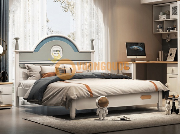 Giường ngủ cho bé trai 10 tuổi thiết kế đơn giản mà đẹp