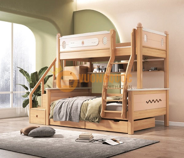 2.10. Giường tầng cho 2 bé trai 10 tuổi  
