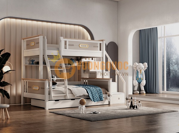 2.10. Giường tầng cho 2 bé trai 10 tuổi  