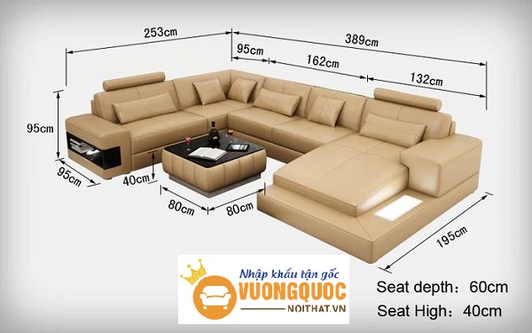 Kích thước ghế sofa nhỏ cho phòng khách 