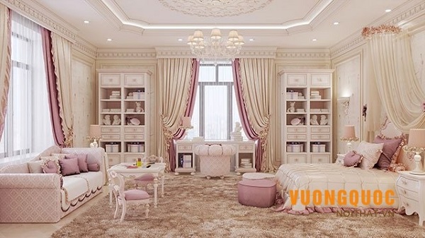 Trang trí phòng ngủ cho bé gái công chúa 