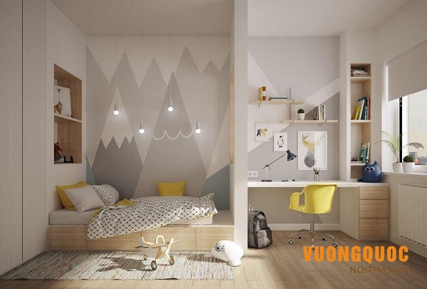 Trang trí phòng ngủ cho bé gái đơn giản 