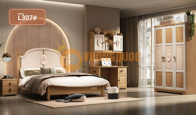 Thiết kế phòng ngủ đẹp hiện đại cho bé gái 