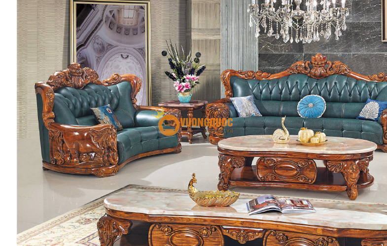 Bộ sofa phòng khách cổ điển cao cấp HYTB11