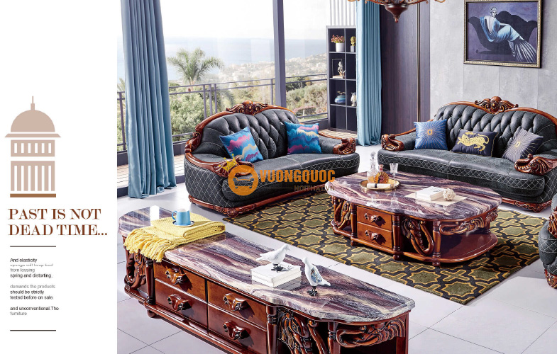 Bộ sofa phòng khách sang trọng đẳng cấp HYTB07