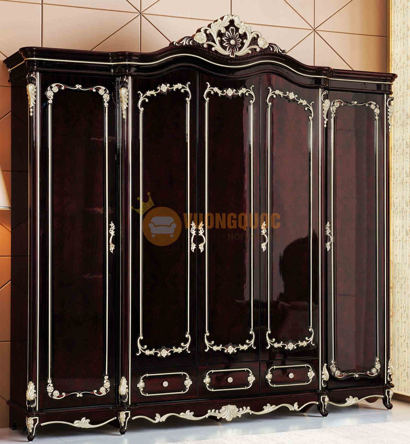 Tủ quần áo 5 cánh rộng rãi 