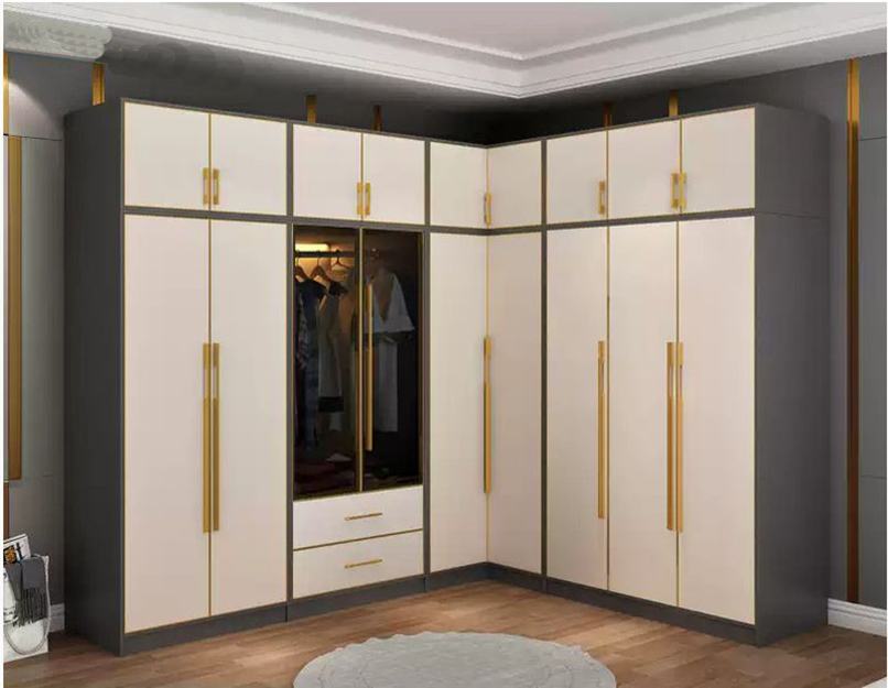 Tủ quần áo chữ L hiện đại 