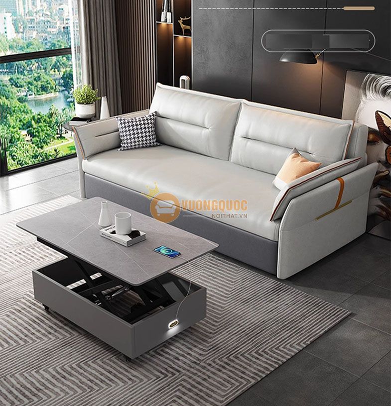 Bộ sofa thông minh kèm bàn trà đa năng tích hợp sạc điện thoại YC11