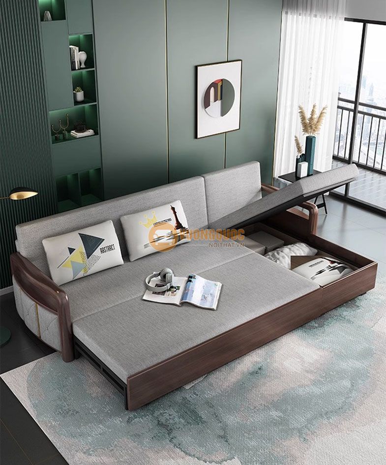 Bộ sofa thông minh kèm bàn trà nâng hạ YC002