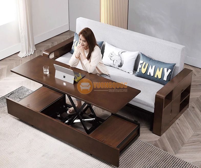 Bộ sofa giường đa năng kèm bàn trà thông minh tiện dụng YC13