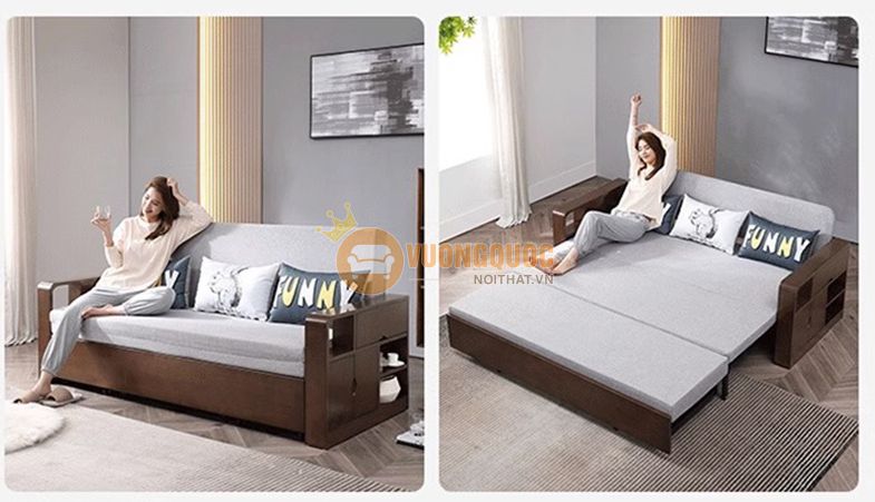 Bộ sofa giường đa năng kèm bàn trà thông minh tiện dụng YC13