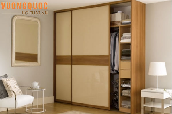 Tủ quần áo phong cách Hàn Quốc cánh lùa 