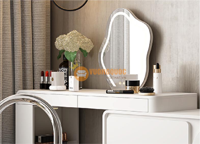 bàn trang điểm cảm ứng đèn led phong cách hiện đại dfx02b-2