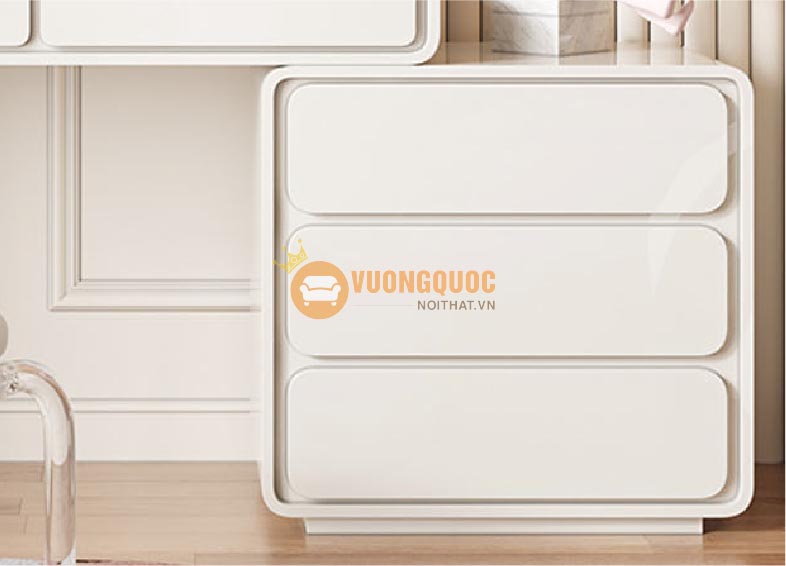 bàn trang điểm kèm tủ 3 ngăn kéo độc đáo sáng tạo df609-5