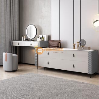 bàn trang điểm hiện đại tích hợp tủ ngăn kéo DF309-3