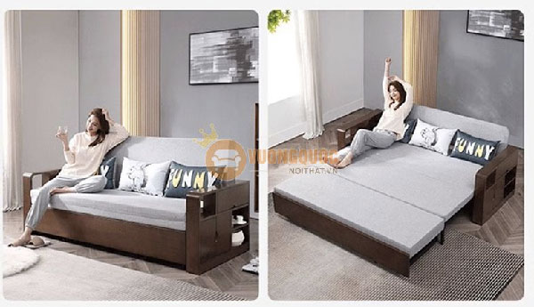 Giường ngủ sofa tiết kiệm diện tích 