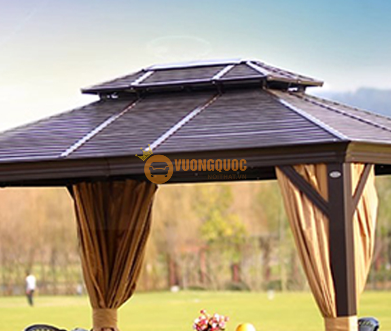 chòi sân vườn tích hợp tấm năng lượng mặt trời jdf111-2
