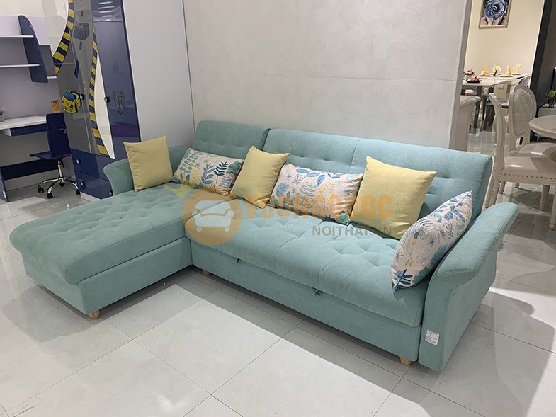 Bộ sofa với sắc xanh mint cực trendy 