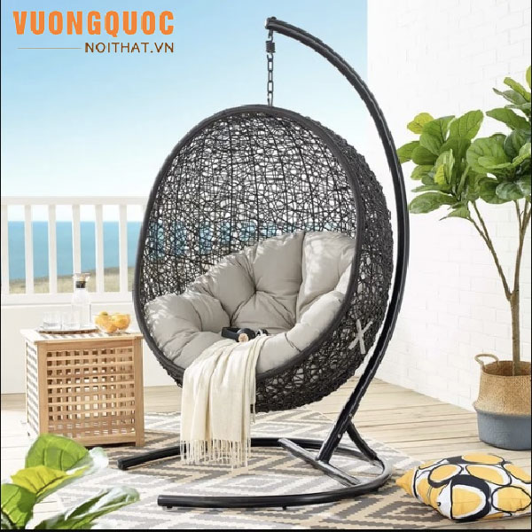 Ghế xích đu có kệ đựng đò 
